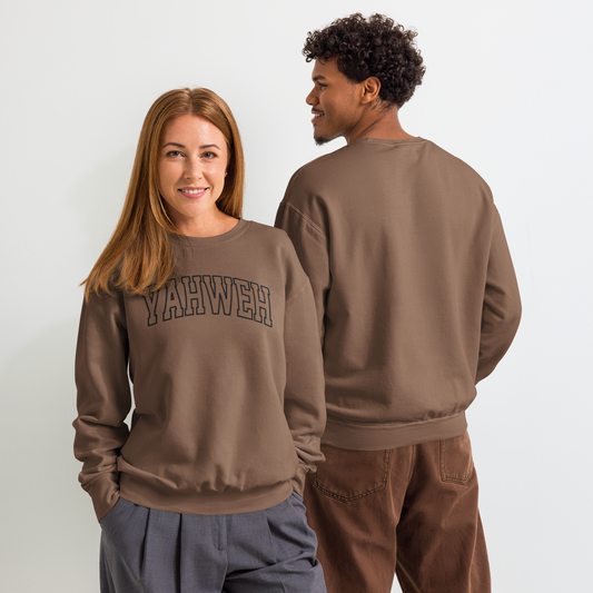 Embroidered Yahweh Comfort Colors Sweatshirt
