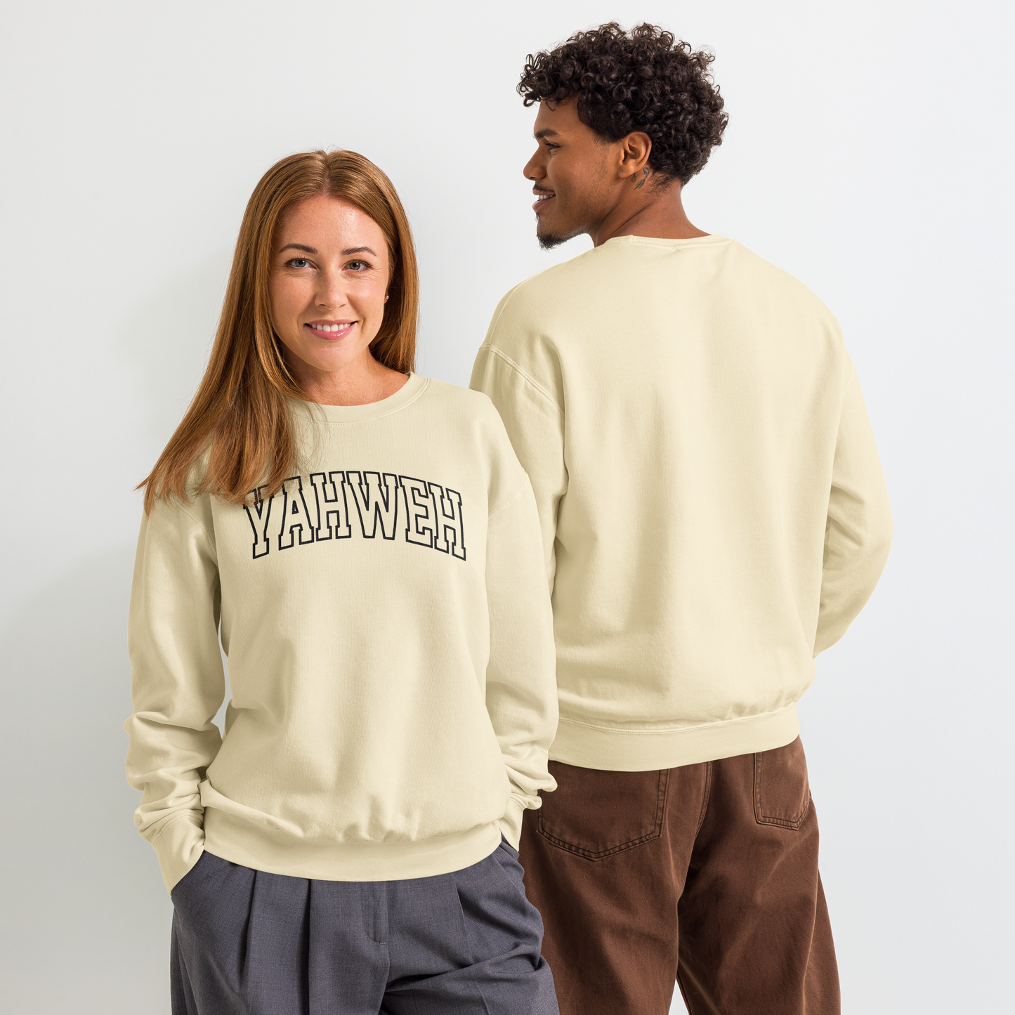 Embroidered Yahweh Comfort Colors Sweatshirt