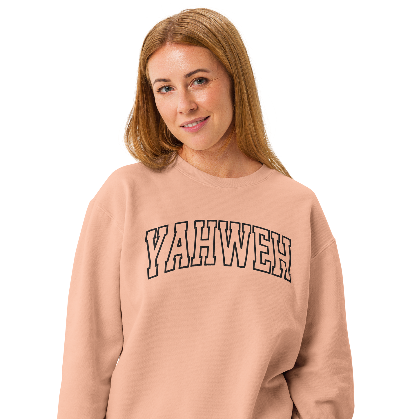 Embroidered Yahweh Comfort Colors Sweatshirt