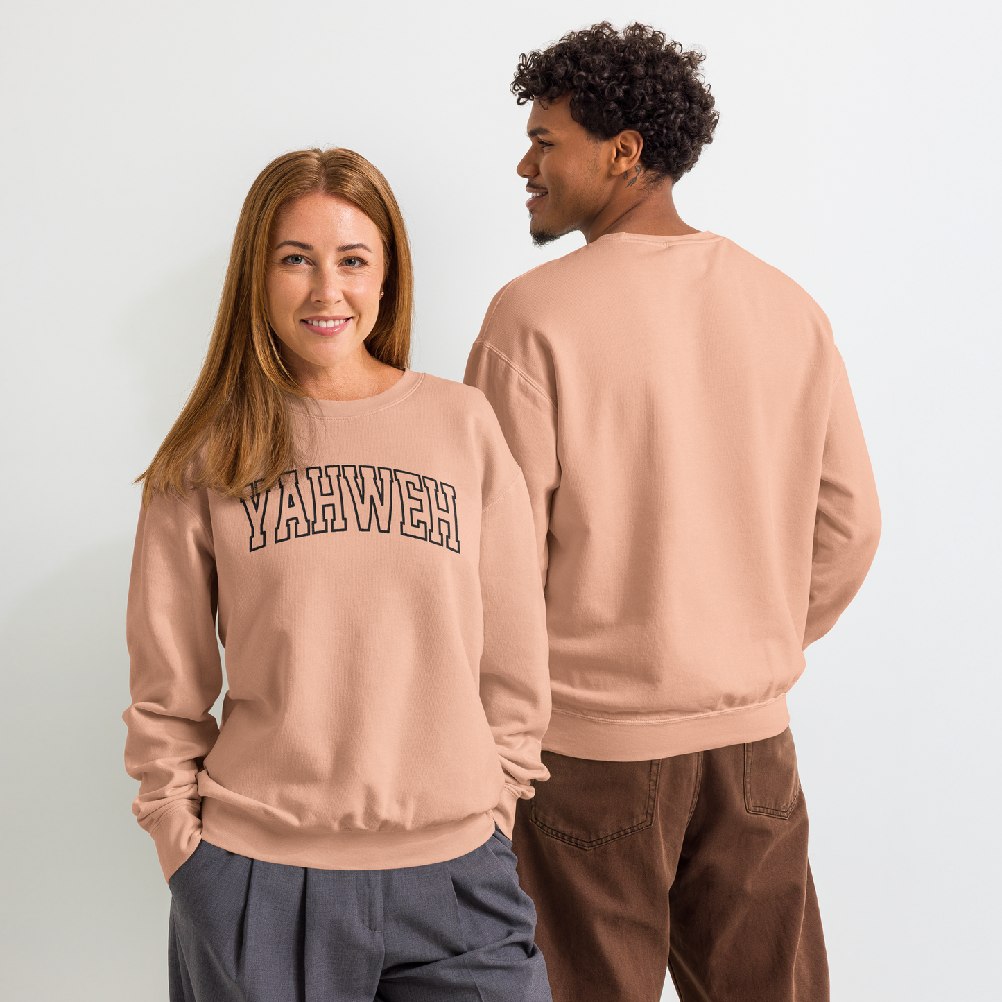 Embroidered Yahweh Comfort Colors Sweatshirt