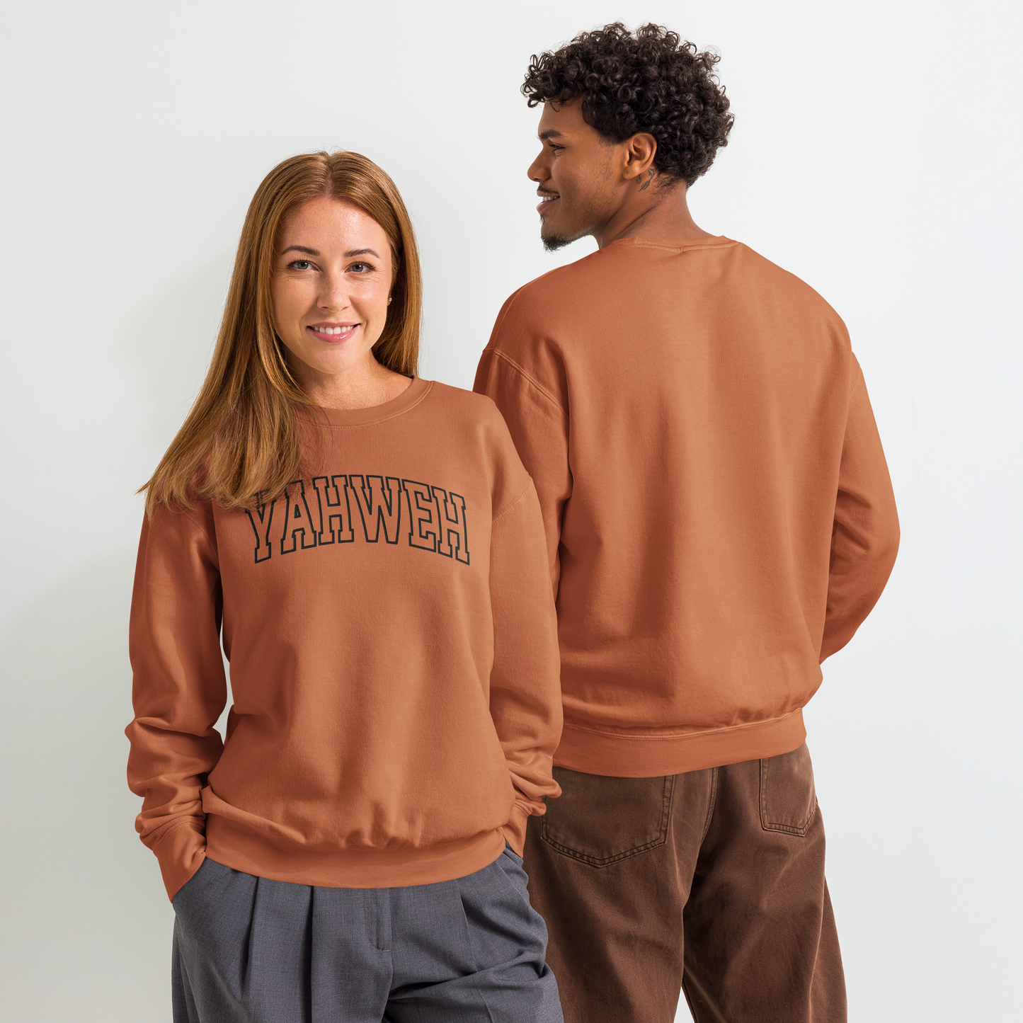 Embroidered Yahweh Comfort Colors Sweatshirt