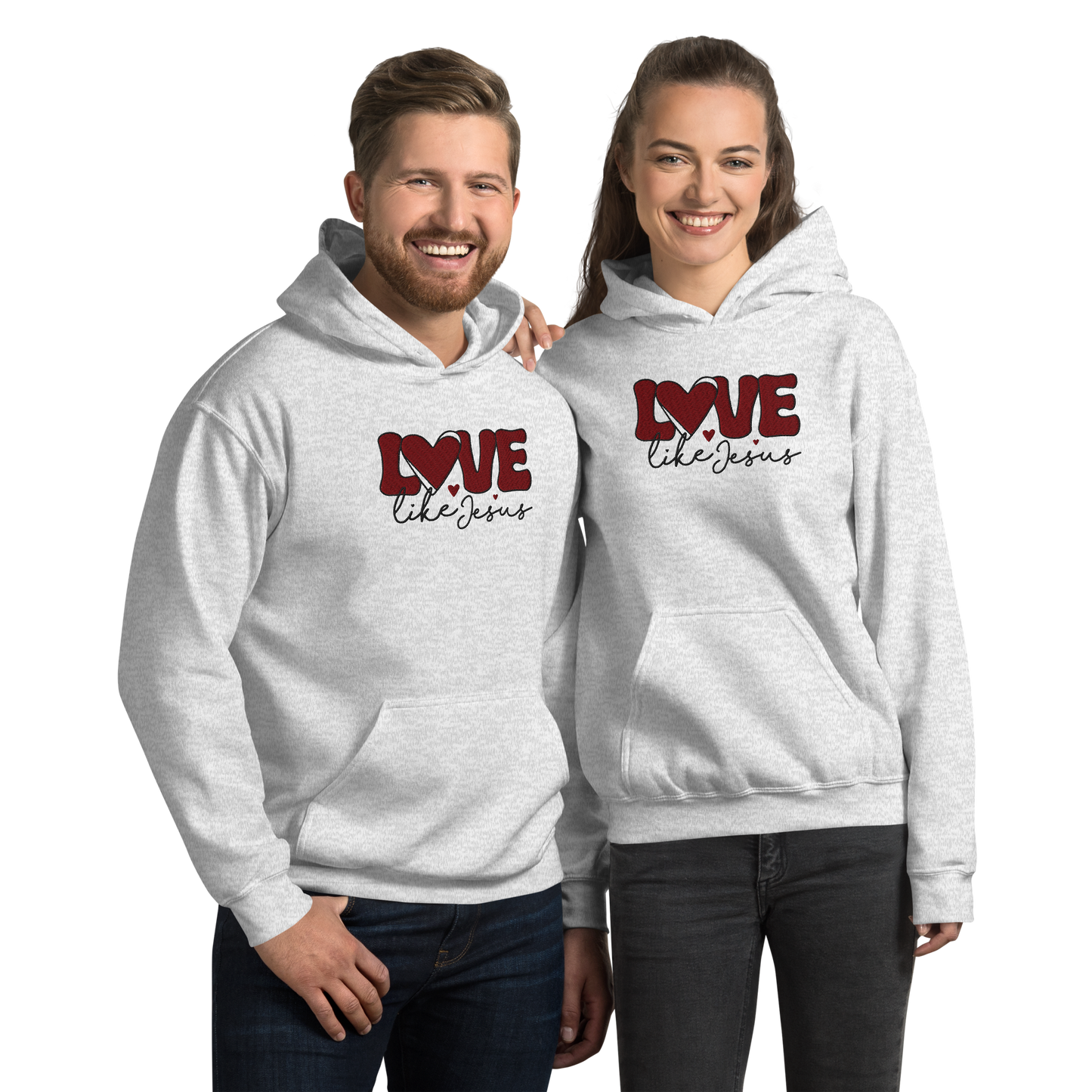 Love Like Jesus Embroidered Hoodie