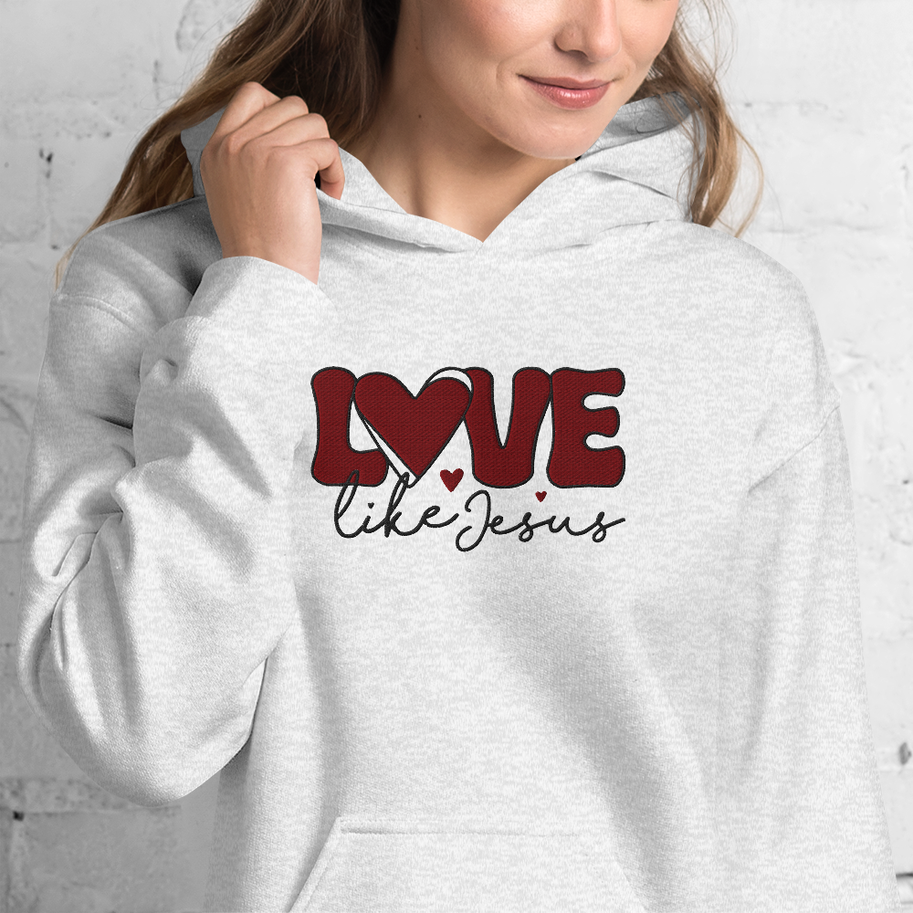 Love Like Jesus Embroidered Hoodie