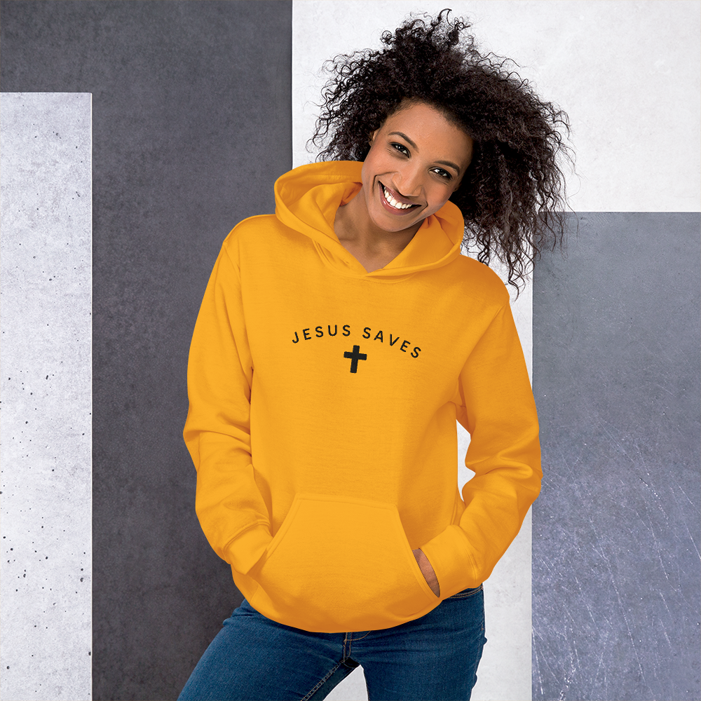 Embroidered Jesus Saves Hoodie