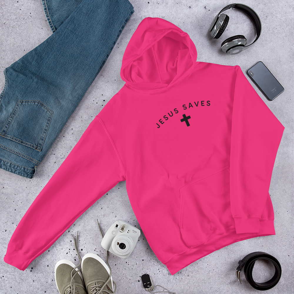 Embroidered Jesus Saves Hoodie