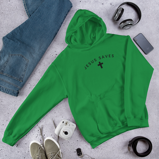 Embroidered Jesus Saves Hoodie