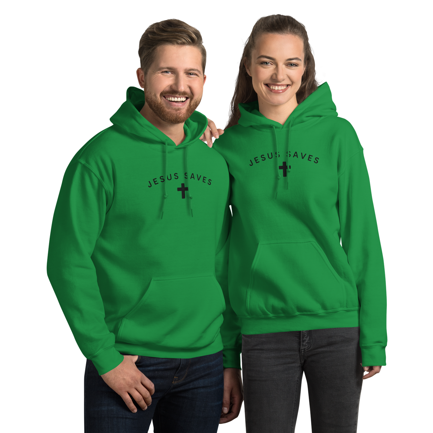 Embroidered Jesus Saves Hoodie
