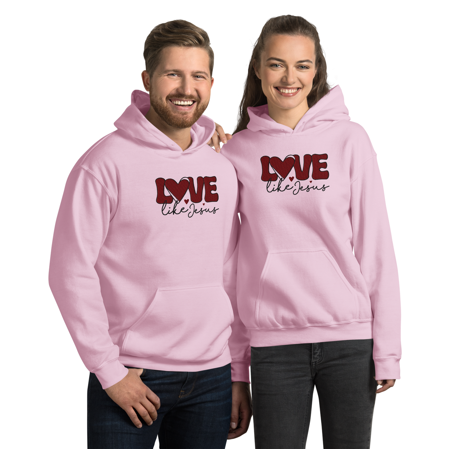 Love Like Jesus Embroidered Hoodie