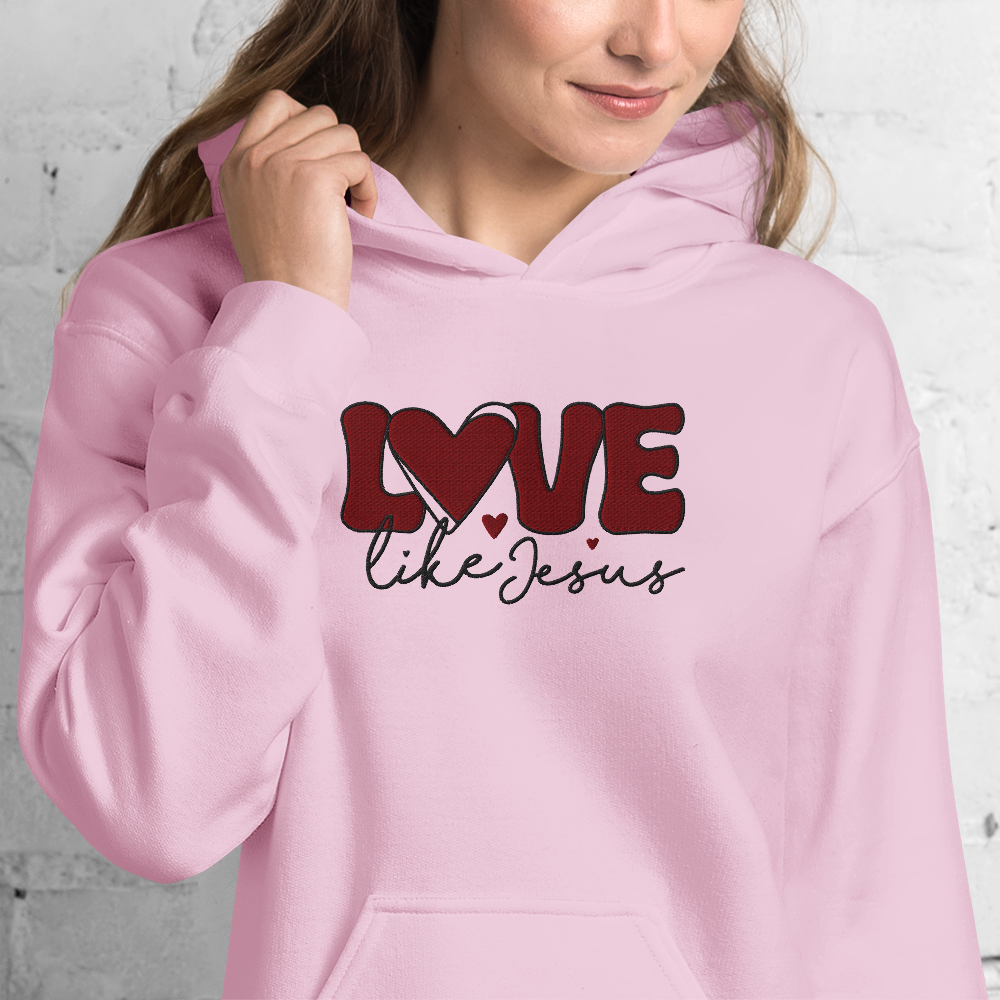 Love Like Jesus Embroidered Hoodie