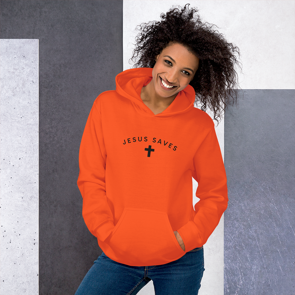 Embroidered Jesus Saves Hoodie