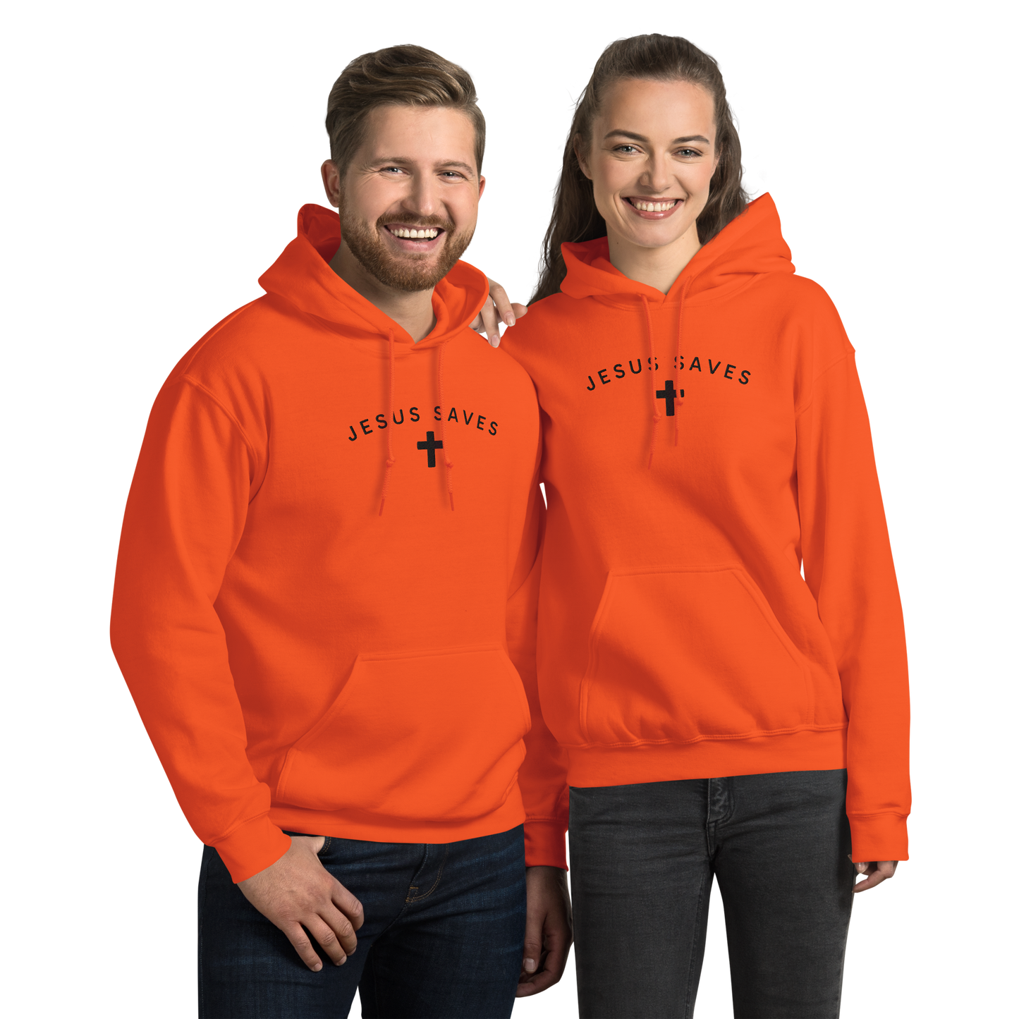 Embroidered Jesus Saves Hoodie