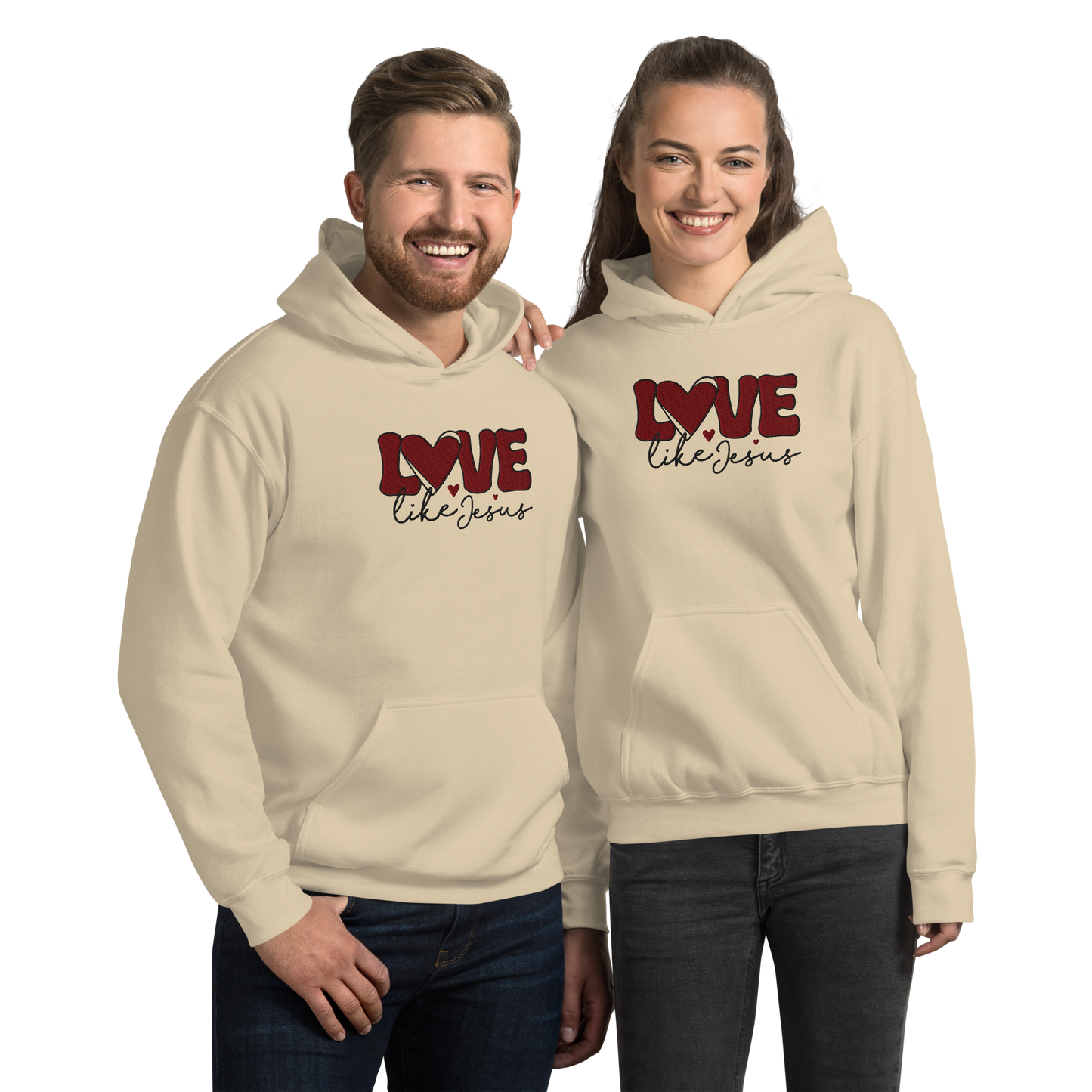 Love Like Jesus Embroidered Hoodie