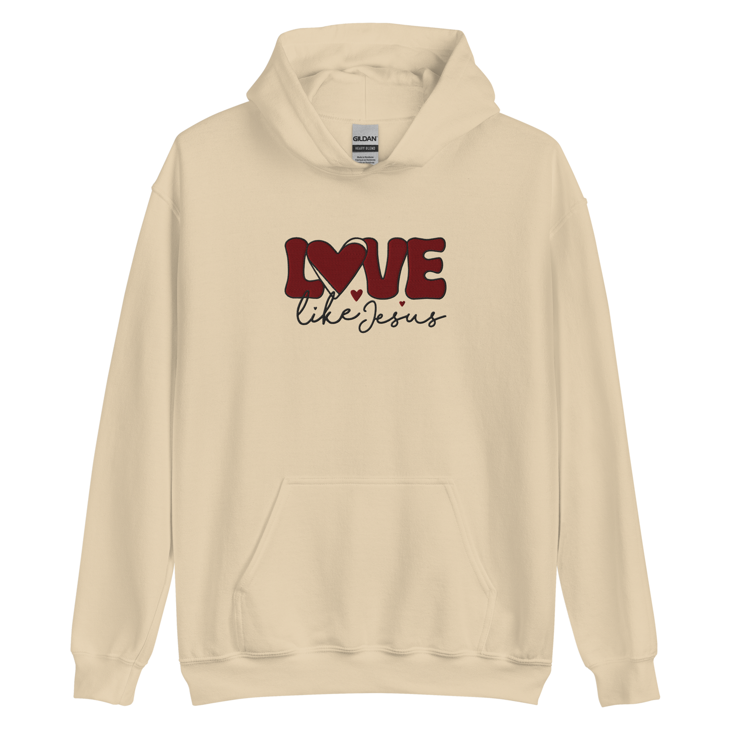 Love Like Jesus Embroidered Hoodie