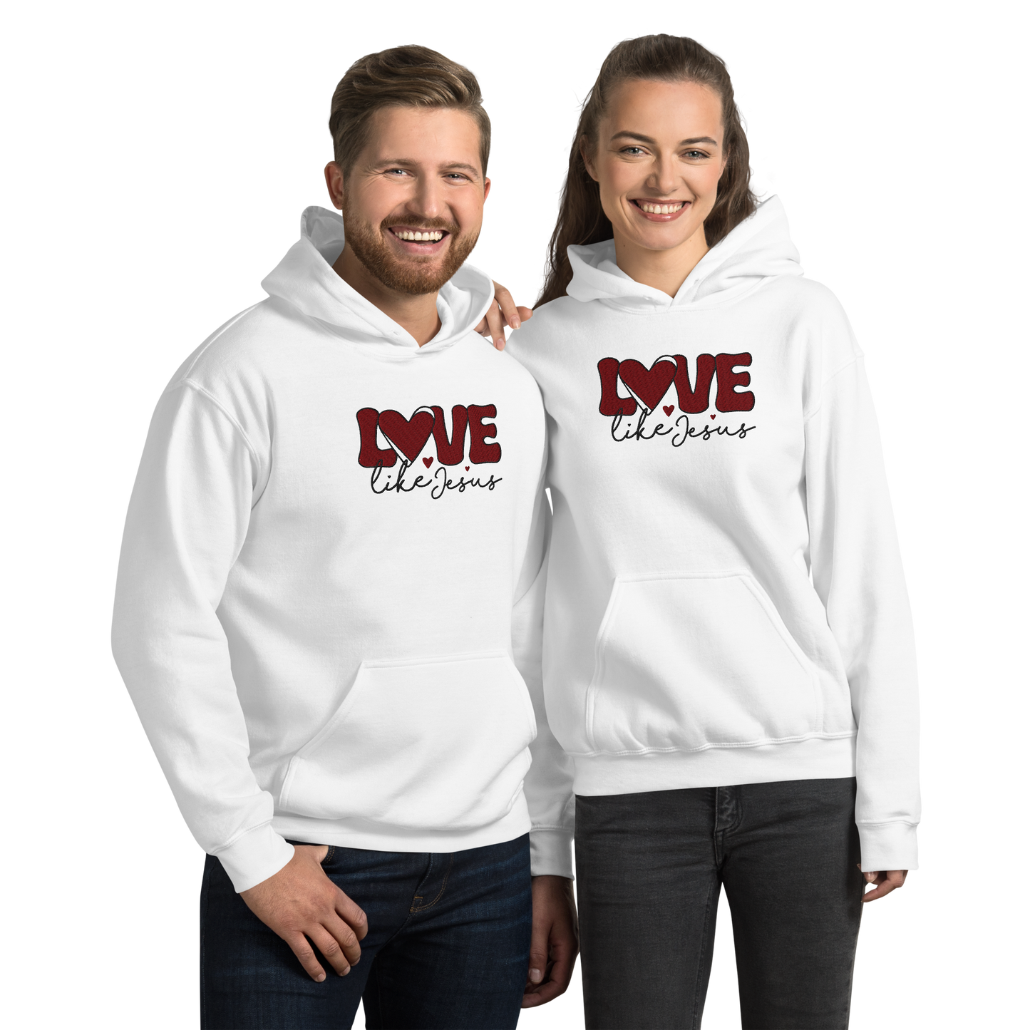 Love Like Jesus Embroidered Hoodie