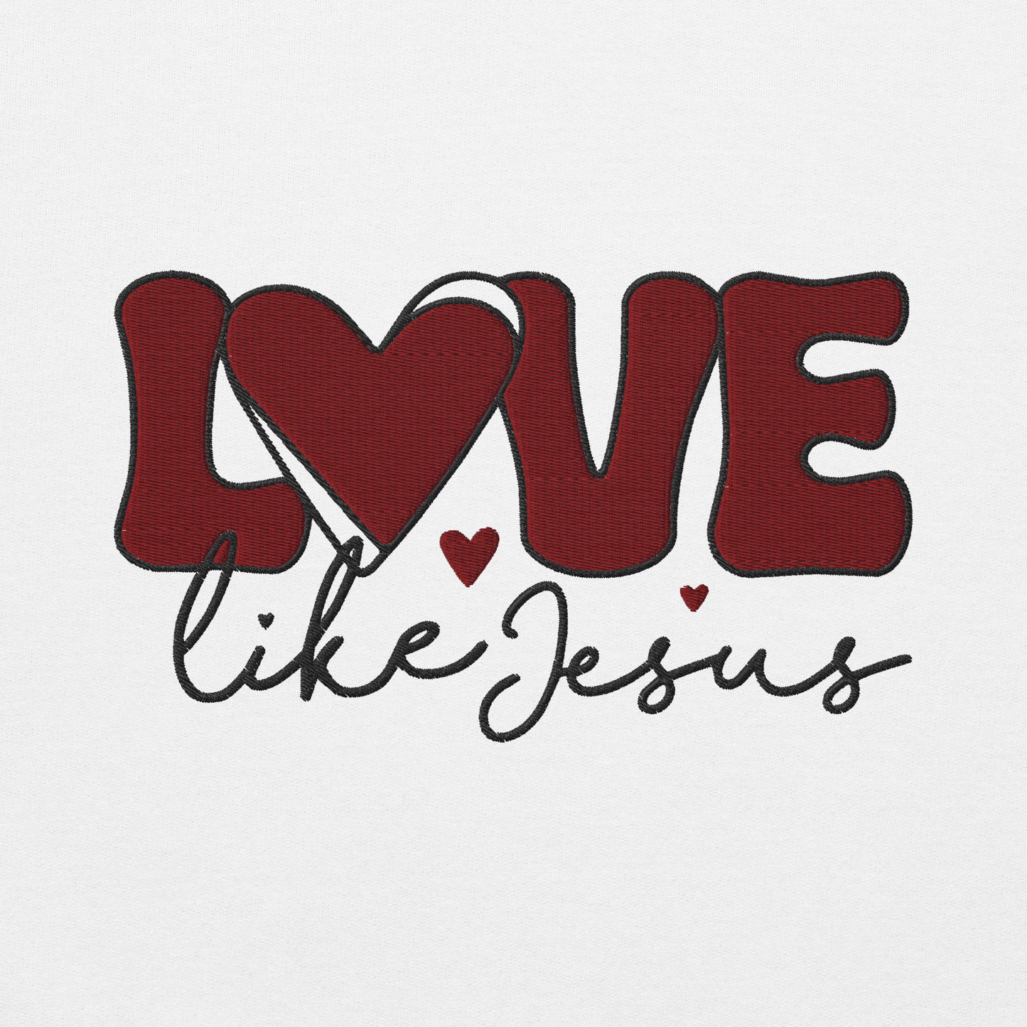 Love Like Jesus Embroidered Hoodie