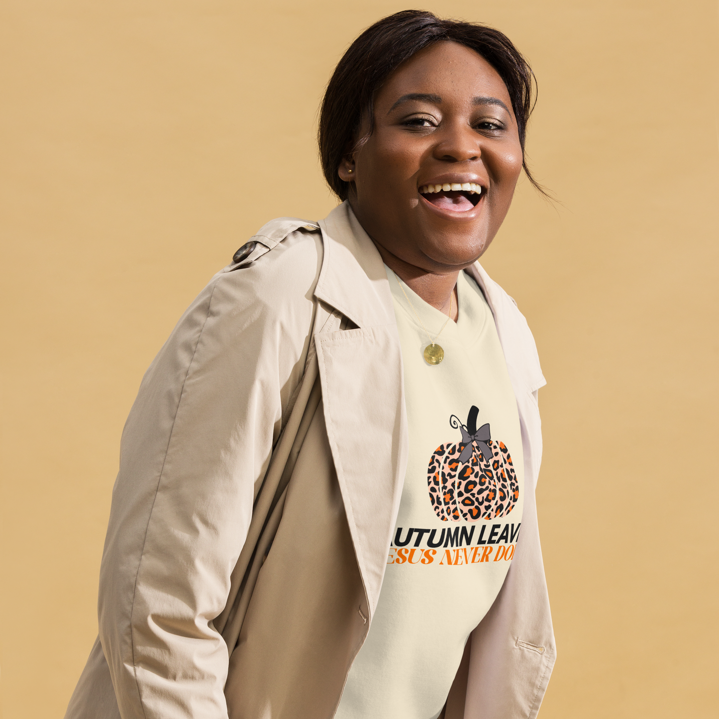 Autumn Leaves Jesus Never Does Sweatshirt