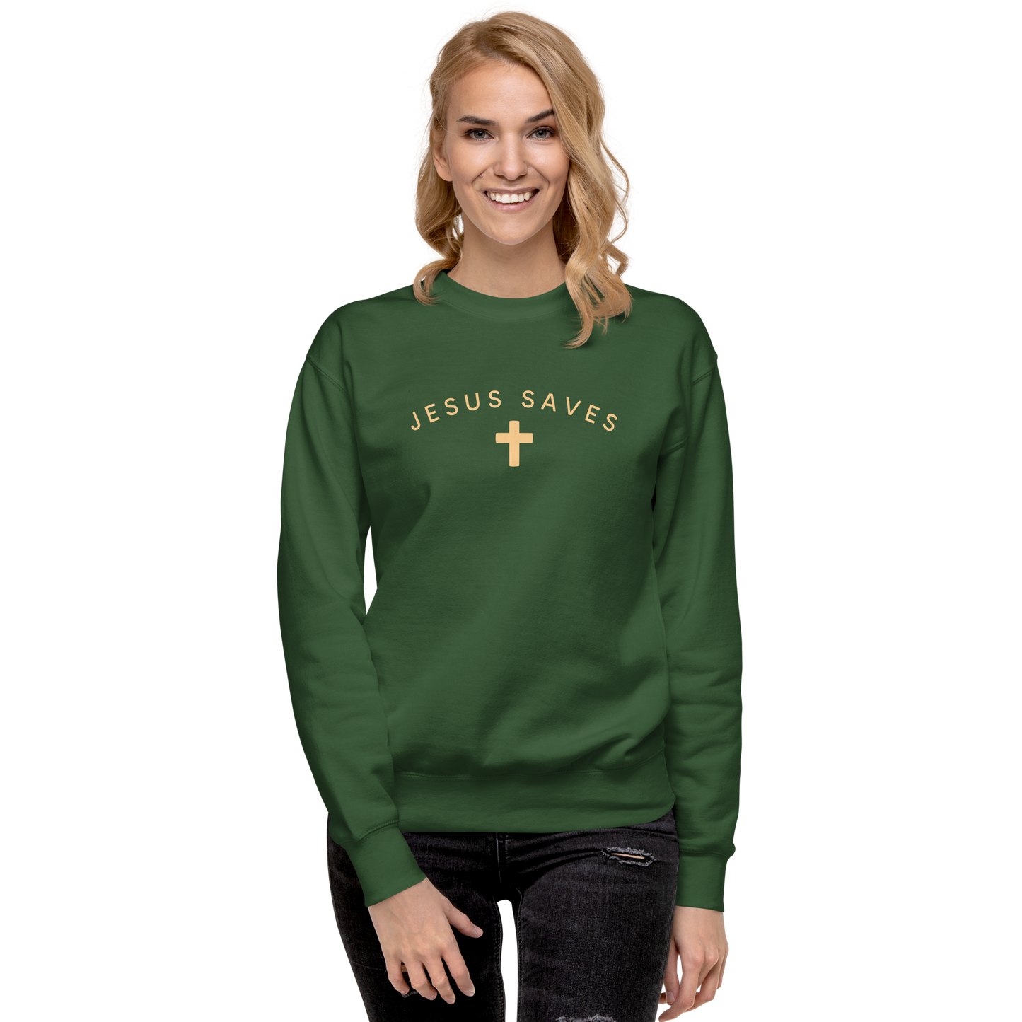 Unisex Jesus Saves Sweatshirt