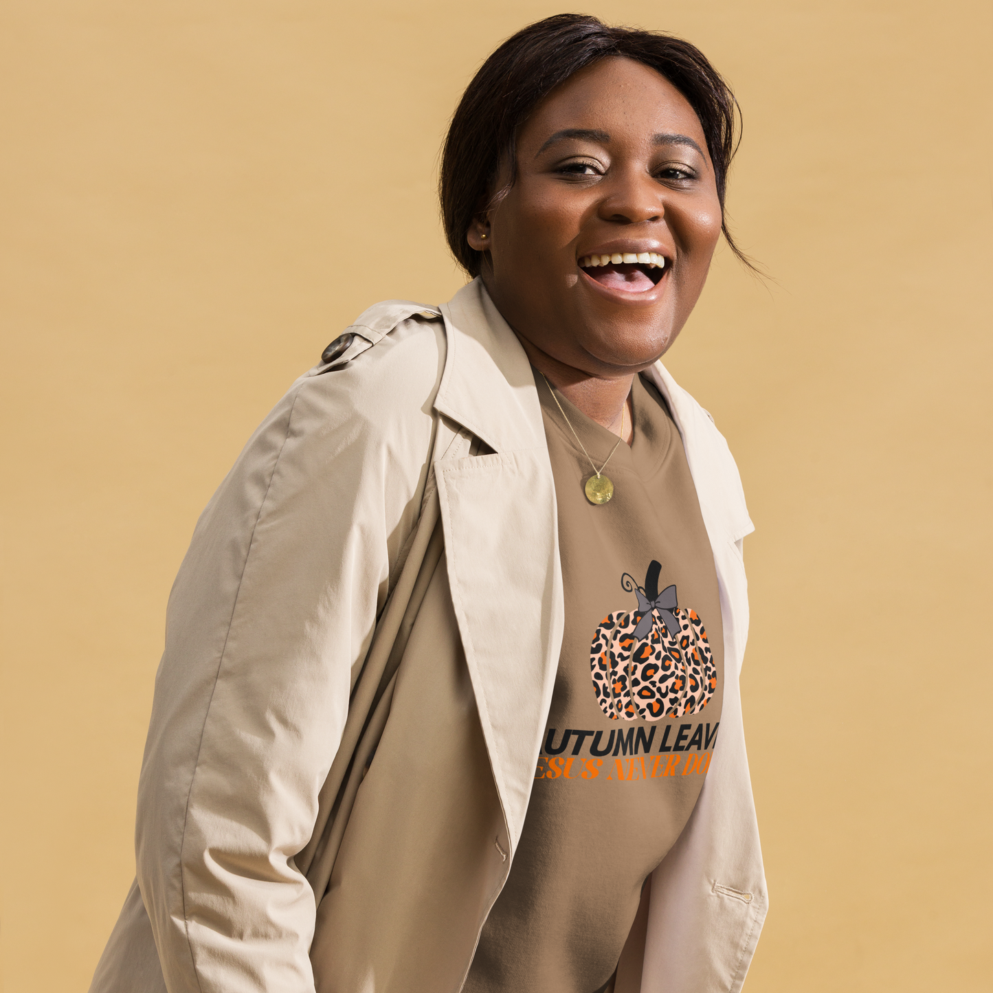 Autumn Leaves Jesus Never Does Sweatshirt